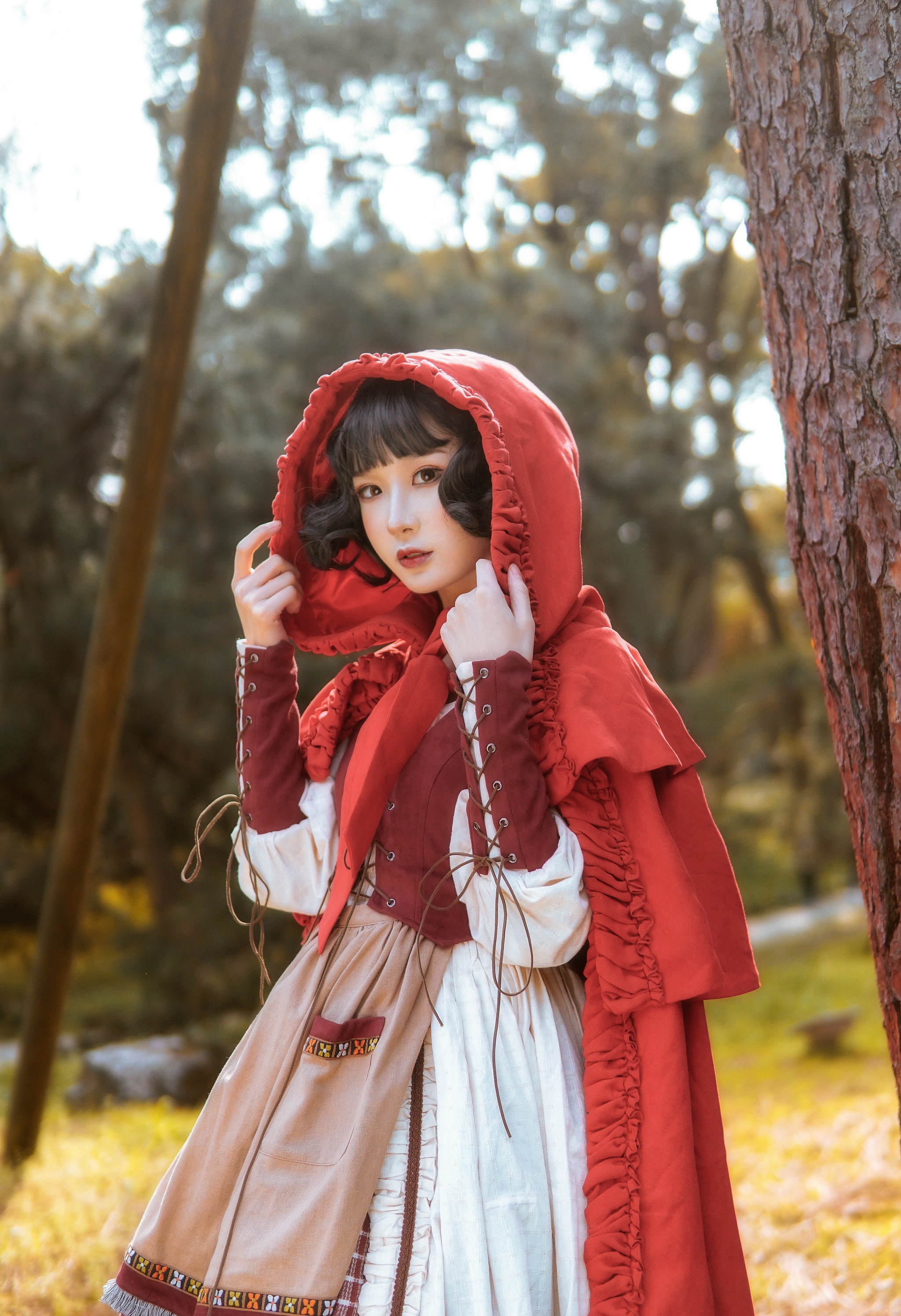 图片[1]-阿包也是兔娘 – NO.003 lolita红裙2 [28P]-XikXak
